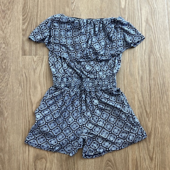 Blue Strapless Romper - Picture 1 of 1